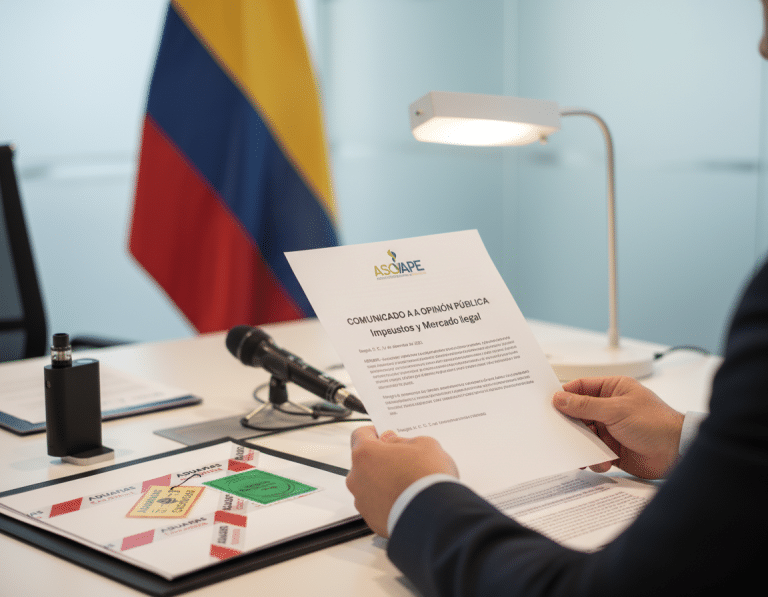 Comunicado a la opinión pública: impuestos a productos de nicotina de bajo riesgo y riesgo de mercado ilegal